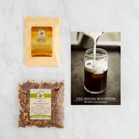 Iced Mocha Mushroom Herbal Tea Kit Contents