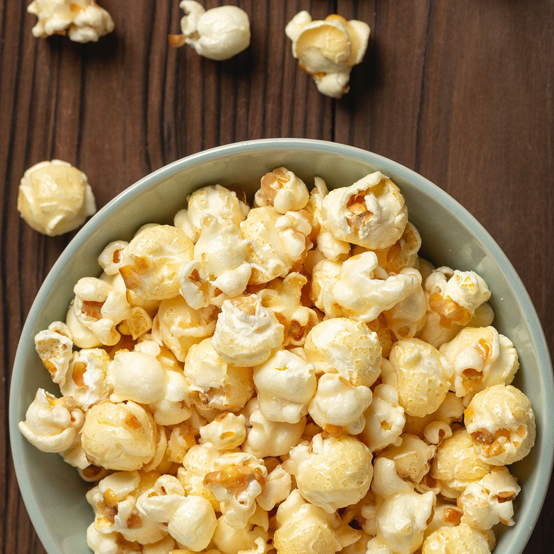 Kettle korn in a bowl