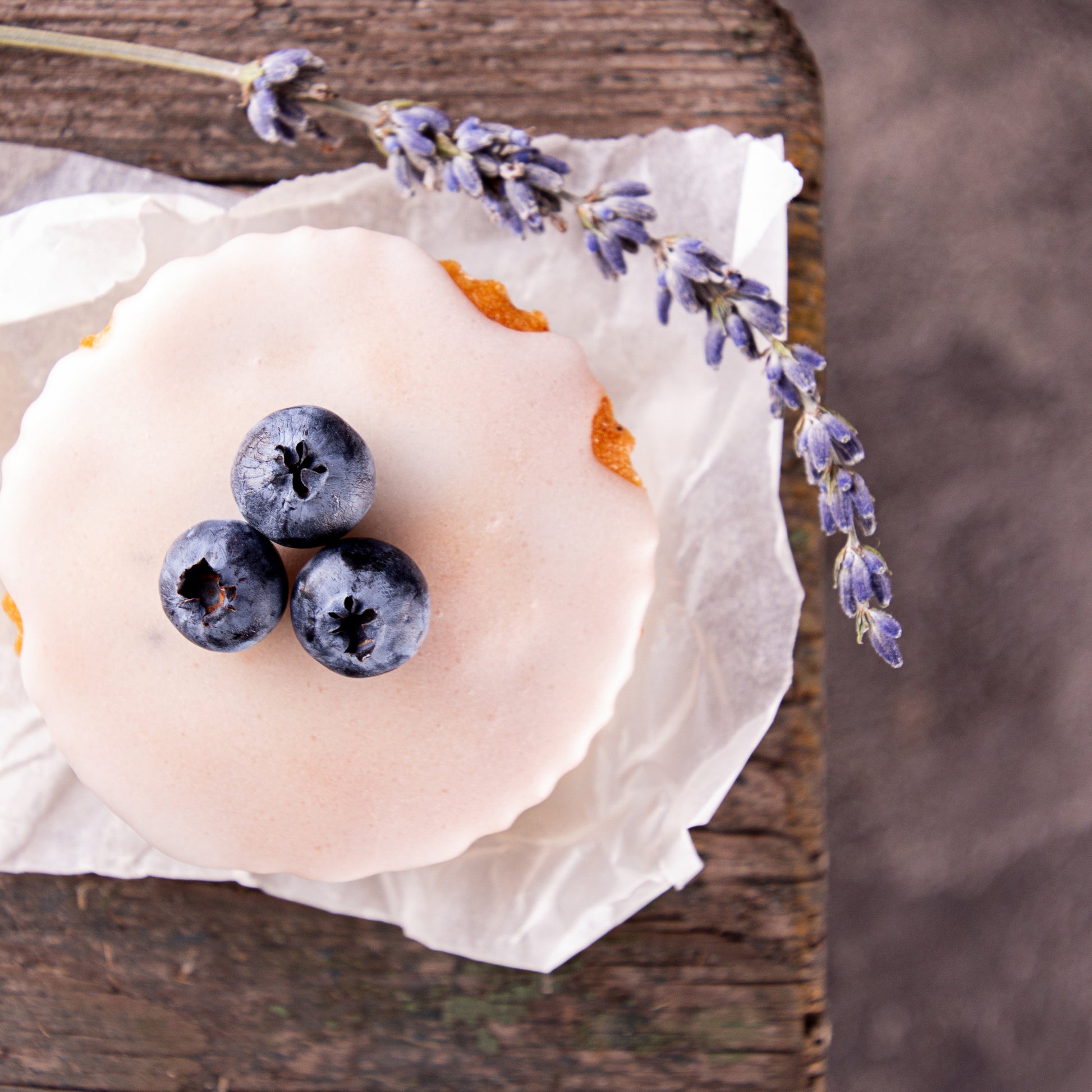 Lavender Lemon Drop Muffins