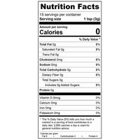 Lavender Lemon Monk Fruit Nutrition Facts