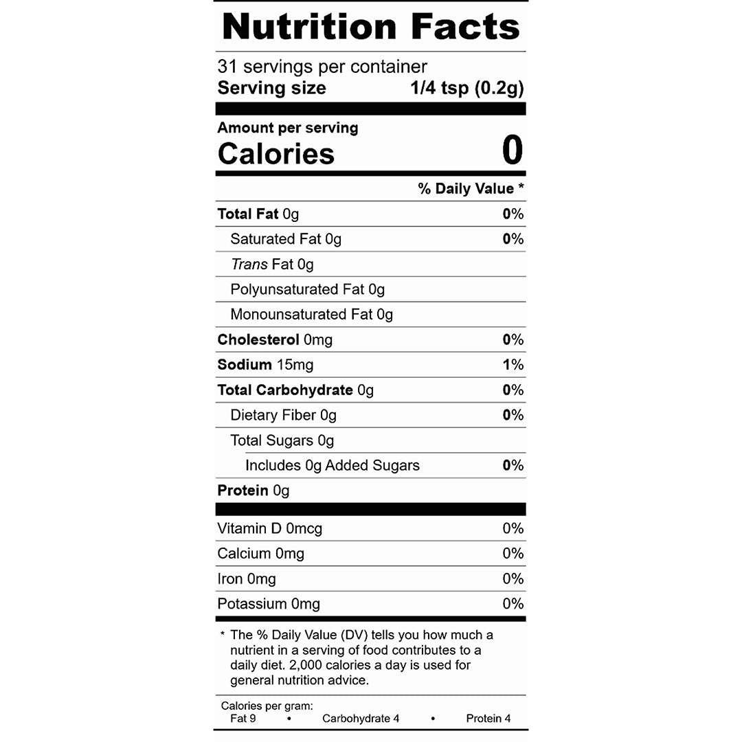 Maple Bourbon Jalapeno Seasoning Nutrition Facts