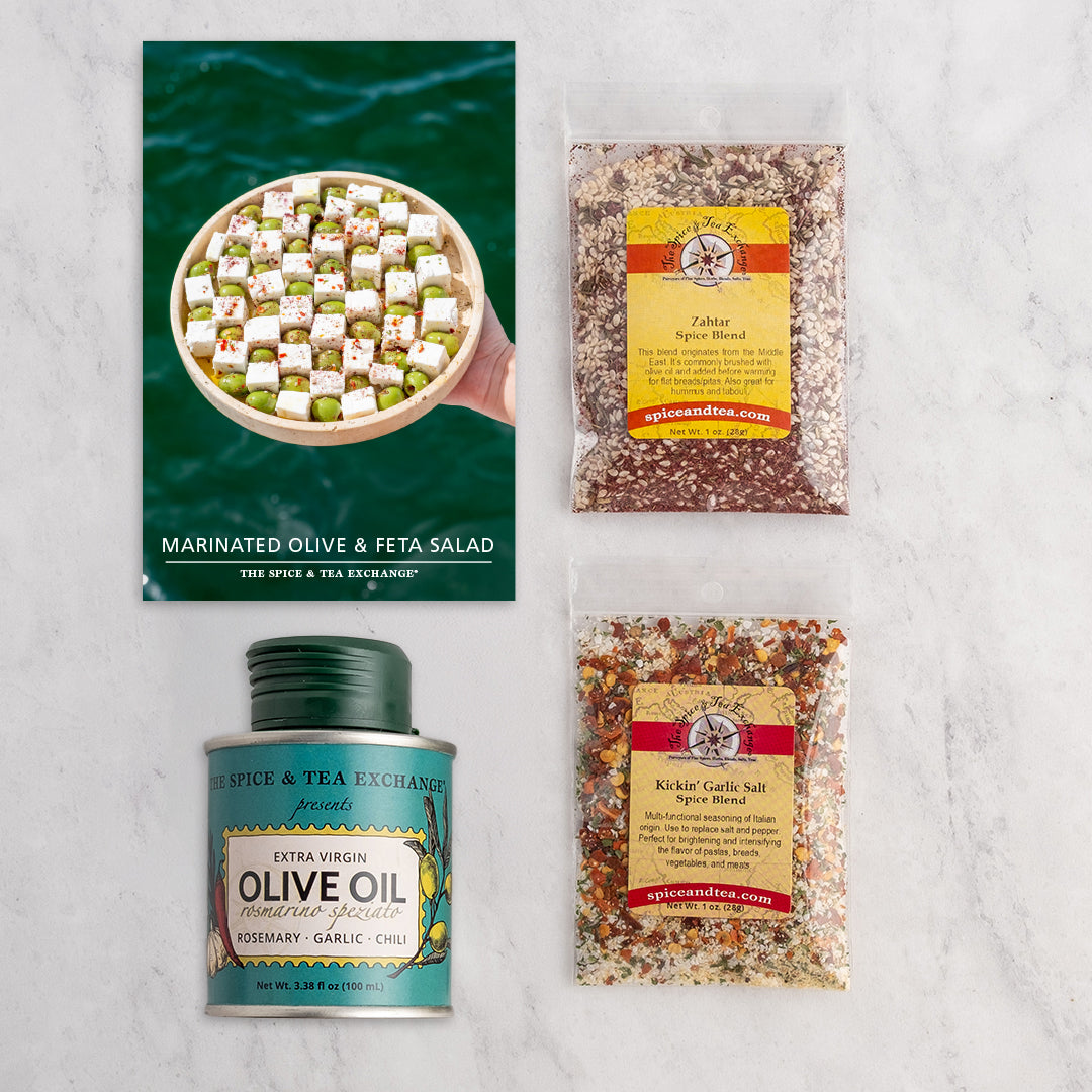 Marinated Olive & Feta Salad (Kit) Contents