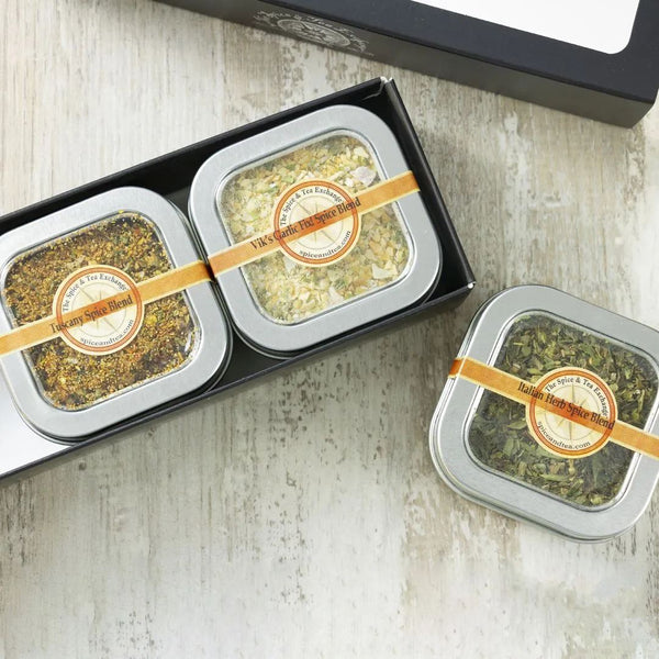 Olive Oil Dips 3 Tin Gift Box | The Spice & Tea Exchange