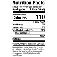 Organic Vanilla Bean Maple Syrup Nutrition Facts