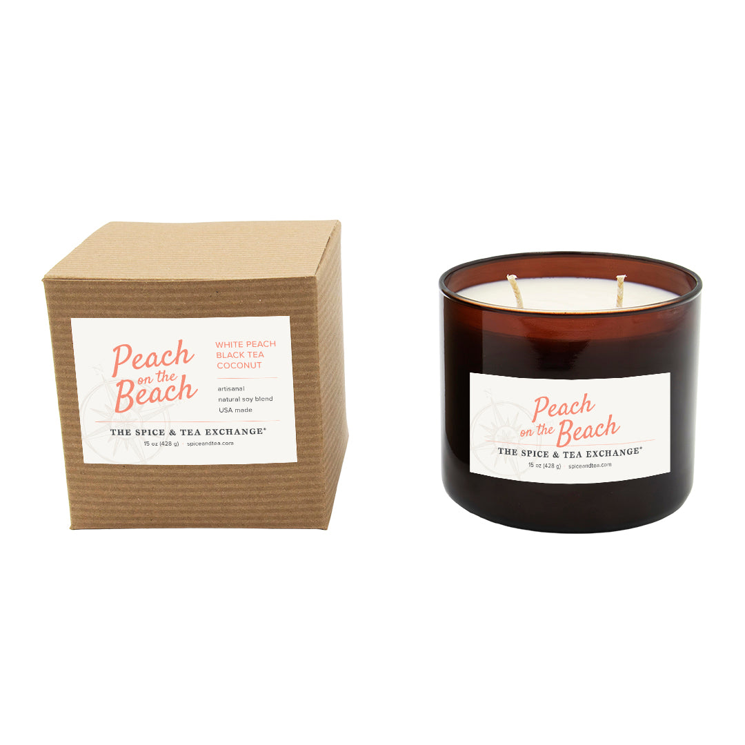Peach on the Beach Candle – The Spice & Tea Exchange