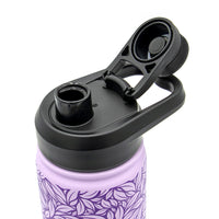 Purple Tea Leaf Traveler Infuser Tumbler - Zoom in On Opening