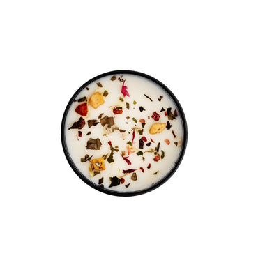Raspberry Shortbread Candle on white background - view 2