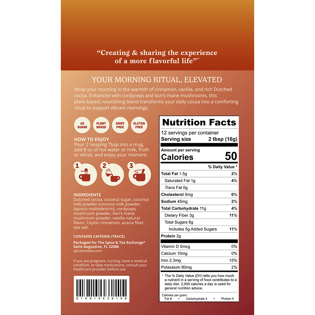 Revive Cocoa Cinnamon Vanilla – The Spice & Tea Exchange