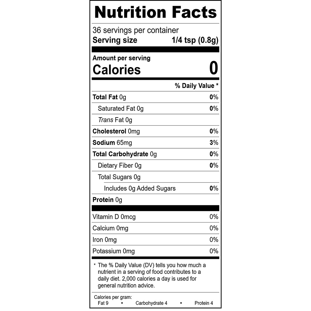 Roma Garlic Spice Blend nutrition facts