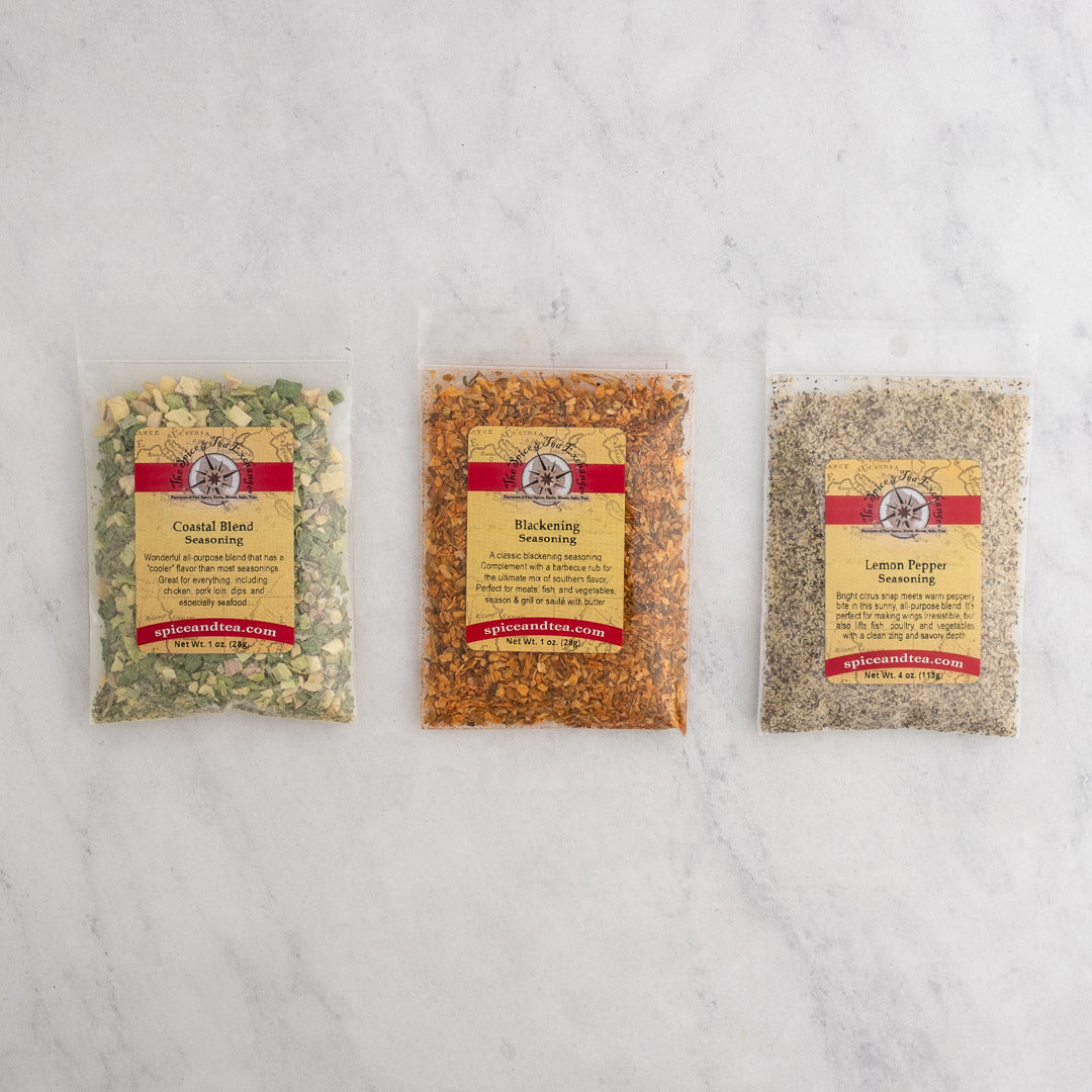 Seafood Seasonings Sampler contents