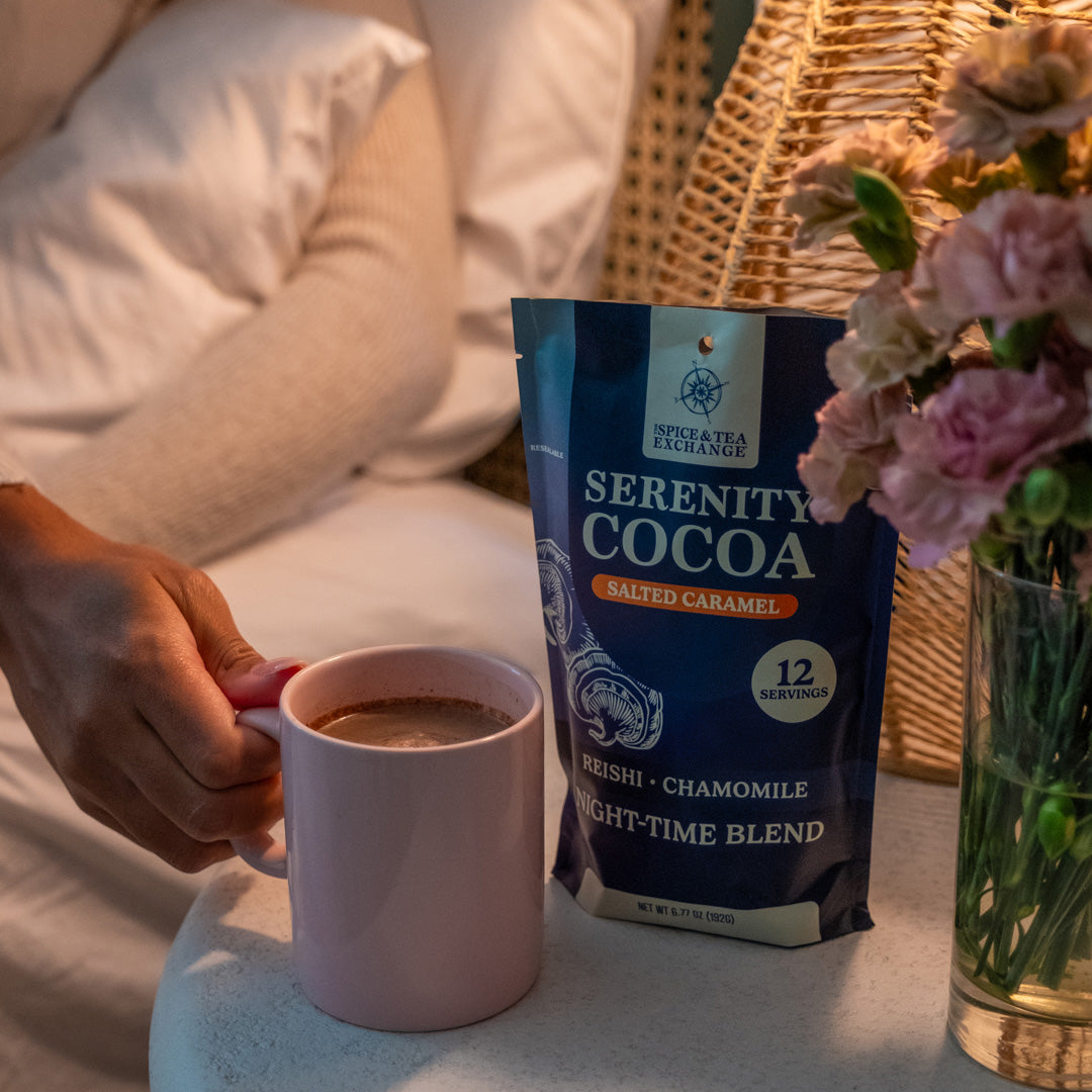 Serenity Cocoa Salted Caramel – The Spice & Tea Exchange