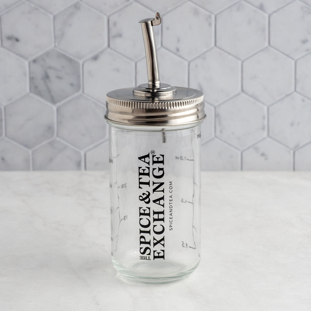 The Spice & Tea Exchange branded Shake Strain & Pour Jar - view 1