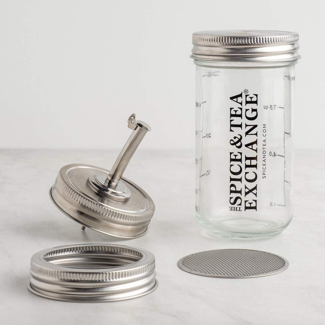 The Spice & Tea Exchange branded Shake Strain & Pour Jar - view 5