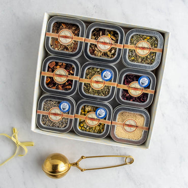 Silent & Calming Nights 9 Tin Gift Box contents