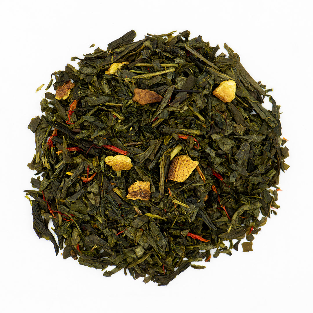 Tangerine Green Tea loose leaf