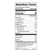 Wild Blueberry Monk Fruit Sweetener Nutrition Factts