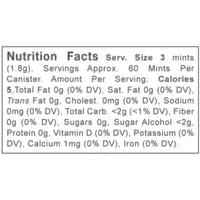 Yuzu Ginger Tea Mints Nutrition Facts