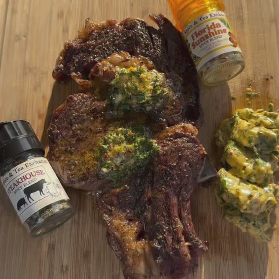 Cowboy Butter Steak (Kit) Being Prepared