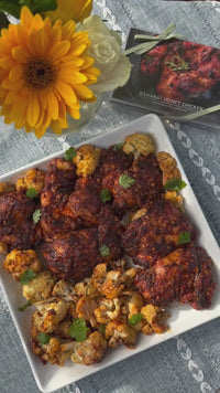 Baharat Honey Chicken recipe being made