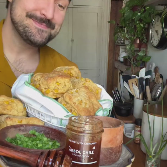 Elote Cornbread Biscuits